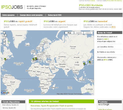 Avui arranca IPSOJOBS, un nou concepte de borsa de treball on-line