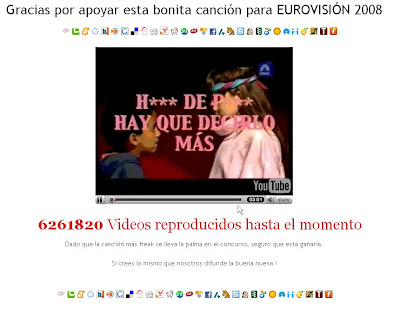 Campaña "Hijo de puta" a Eurovisión 2008