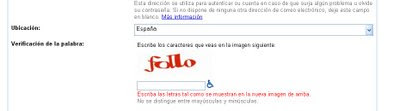 CAPTCHAS cachondos, avui, follo a gmail