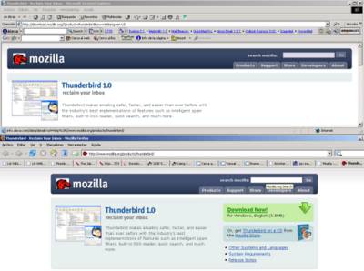 Error garrafal a la pàgina de Mozilla