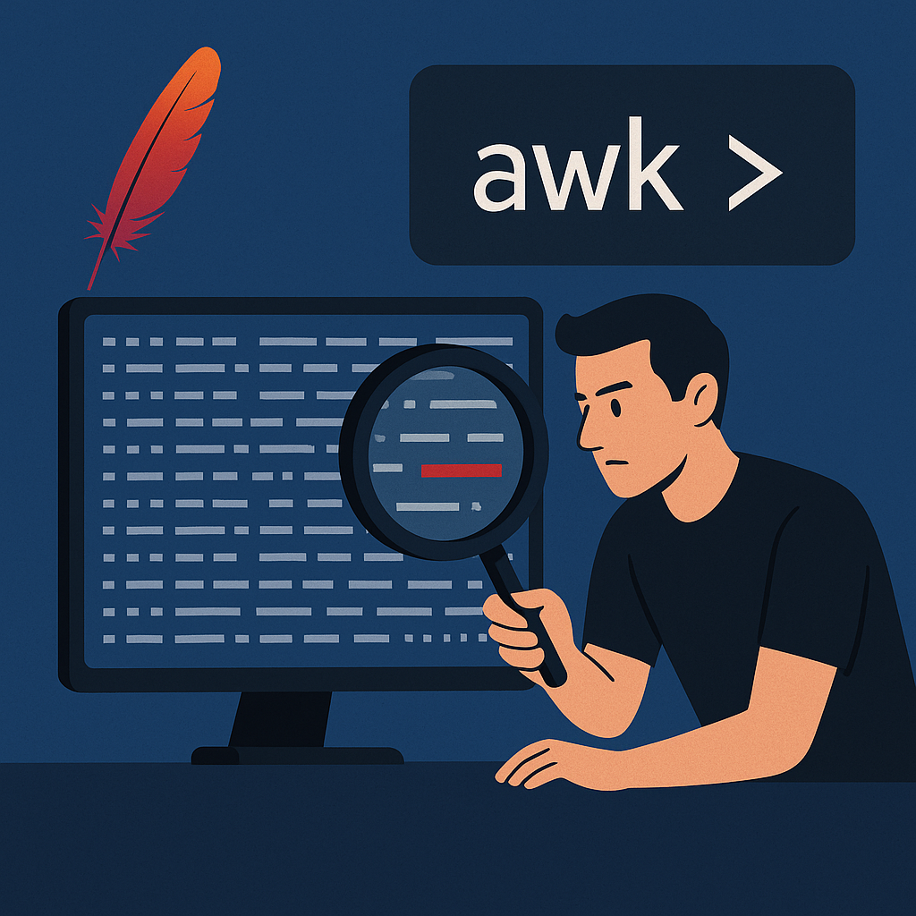 How to look for long running pages in the Apache Logs using awk