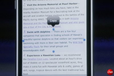 Per fi copy&paste a l'iPhone